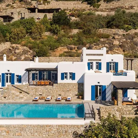 빌라 Excellent Mykonos Psarrou Lambda 5 Bedrooms Stunning Sea View Mykonos Town