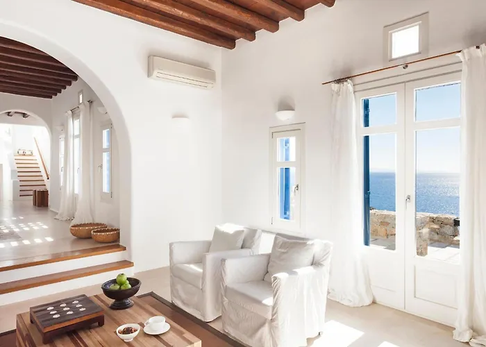 Villa Excellent Mykonos Psarrou Lambda 5 Bedrooms Stunning Sea Views Psarrou Mykonos Town