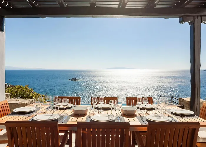 Excellent Mykonos Psarrou Lambda 5 Bedrooms Stunning Sea Views Psarrou * Mykonos Town