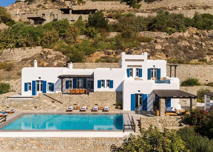فيلة Excellent Mykonos Psarrou Lambda 5 Bedrooms Stunning Sea Views Psarrou Mykonos Town
